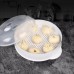Microwave Oven Steamer Food Container with Lid Plastic Cookware for Steamed Buns, Dumplings - BO-0511